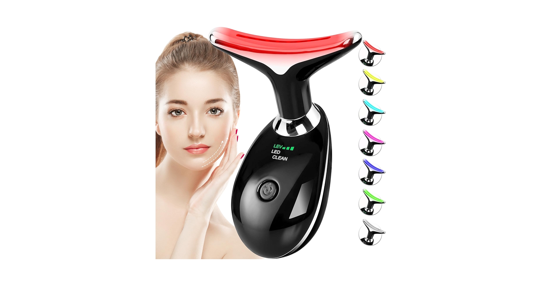 Amazon.com: SDKWDH Red-Light-Therapy-for-Face-and-Neck, 7