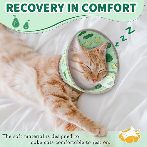 Miniatura 2 de Collar de cono para gato, suave, cómodo collar de recuperación para gatos, cono para mascotas para gatos pequeños y grandes, collar isabelino ligero