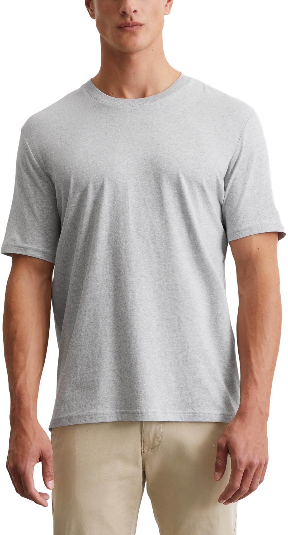Marc OߴPolo Men's Organic Cotton T-shirt with Round Neck, Grey (Grau), XL