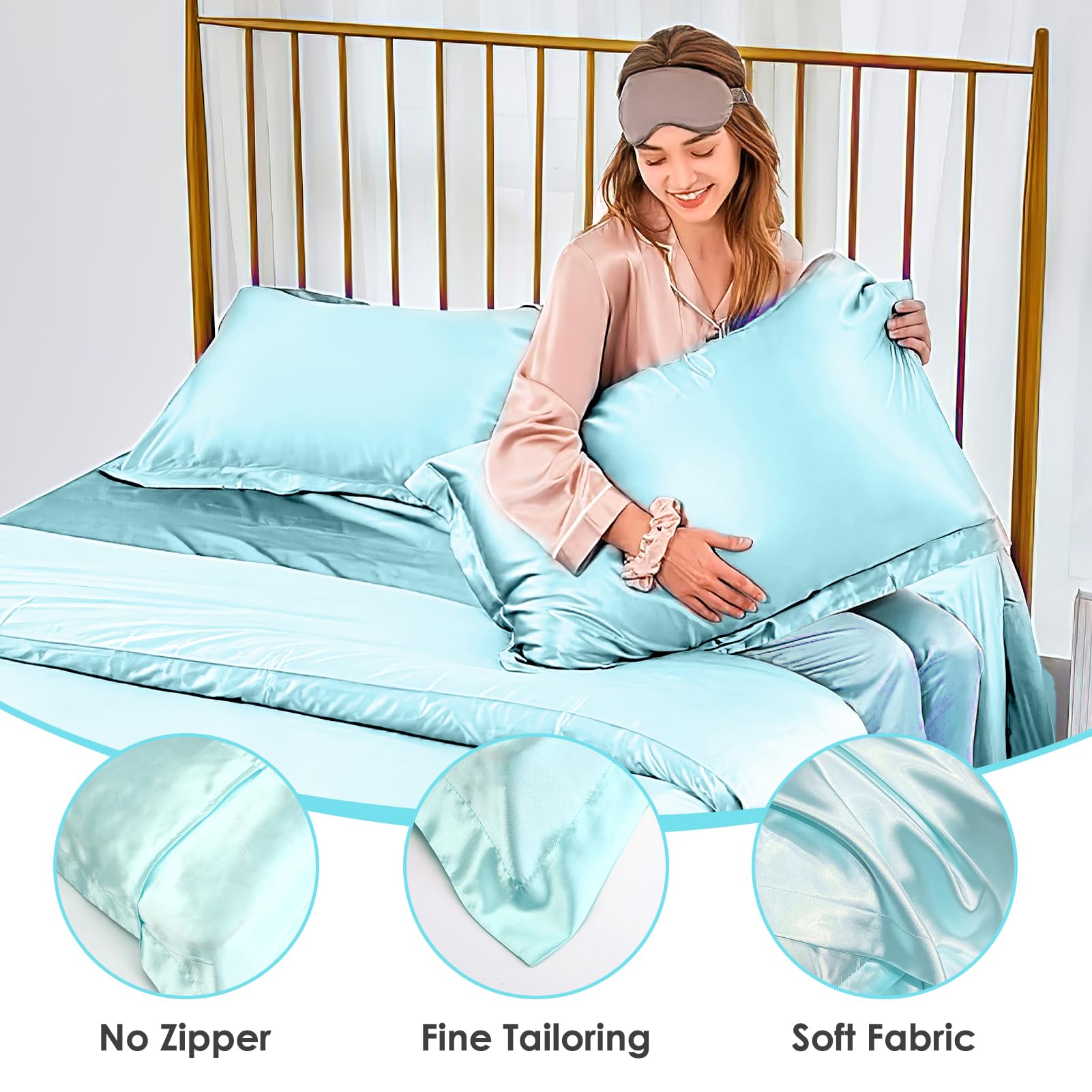 Federa In Seta E Cotone 50x75cm - Ipoallergenica Per Capelli E Pelle - Foto 9