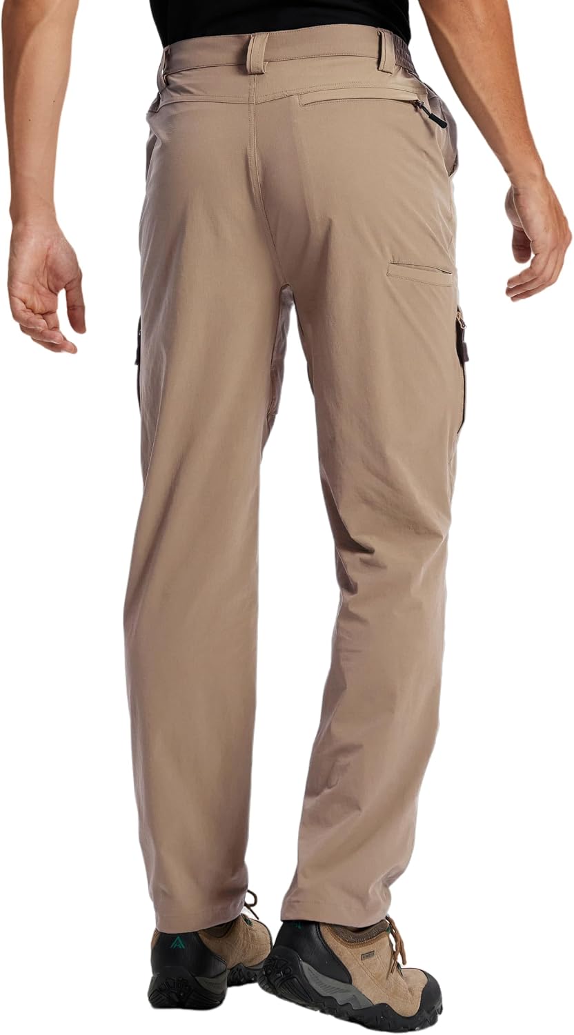 Mens Hiking Pants Lightweight Waterproof Quick Dry Work Cargo Pant image 2
