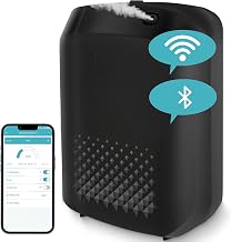 2025 𝐔𝐩𝐠𝐫𝐚𝐝𝐞 𝐖𝐢𝐅𝐢 Smart Scent Air Machine for Home, Spa, Office, 1500 Sq.Ft Coverage, Cold Air Diffuser, Waterless Essential Oil Diffuser, 400ML Bluetooth Hotel Collection Diffuser (Black)