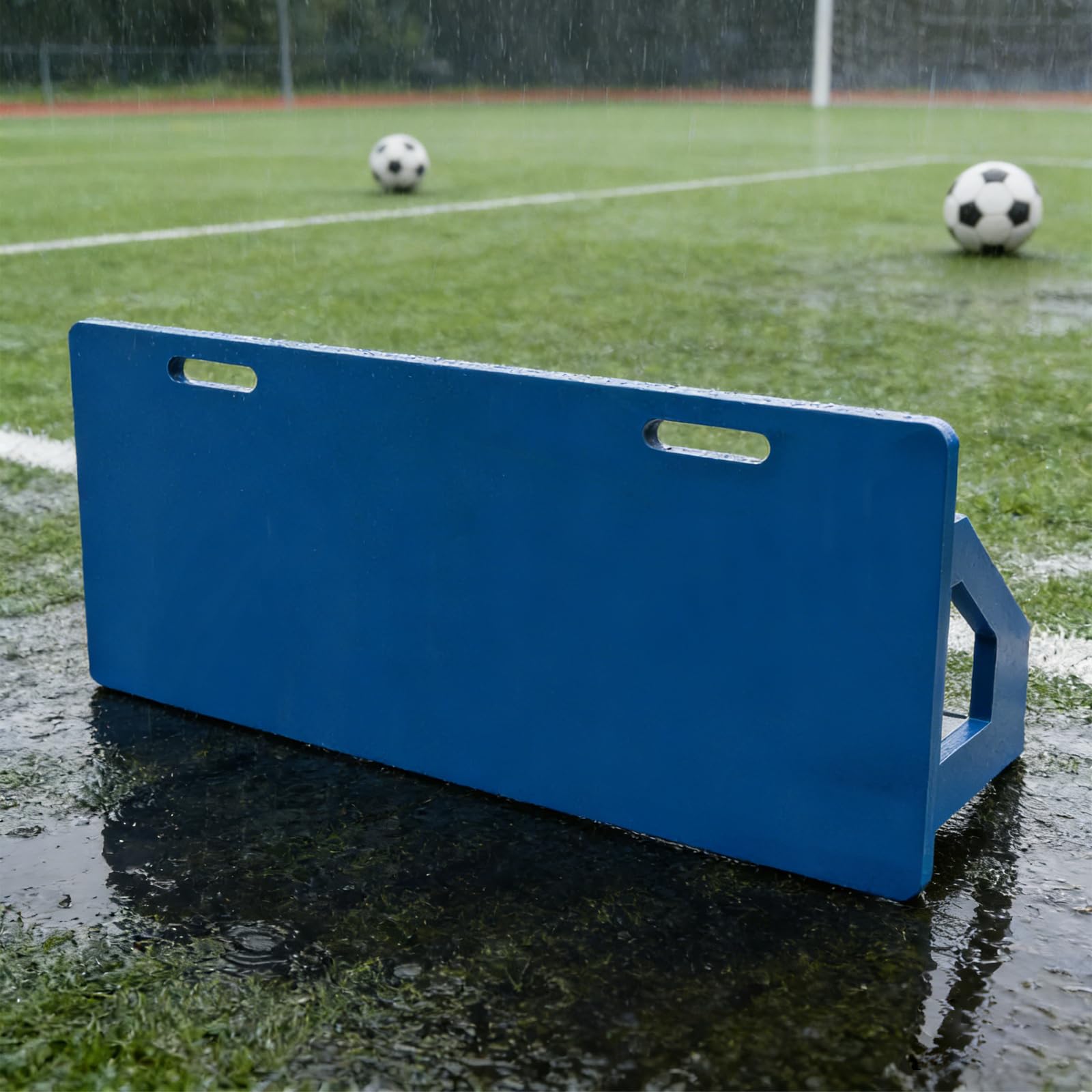 Piłka nożna Rebound Board 100 x 40 cm, przenośna ściana odbijająca z HDPE z podwójnym kątem (90° i 60°), składana deska odbicia do treningu strzelania, stabilna i lekka, dla dzieci i dorosłych