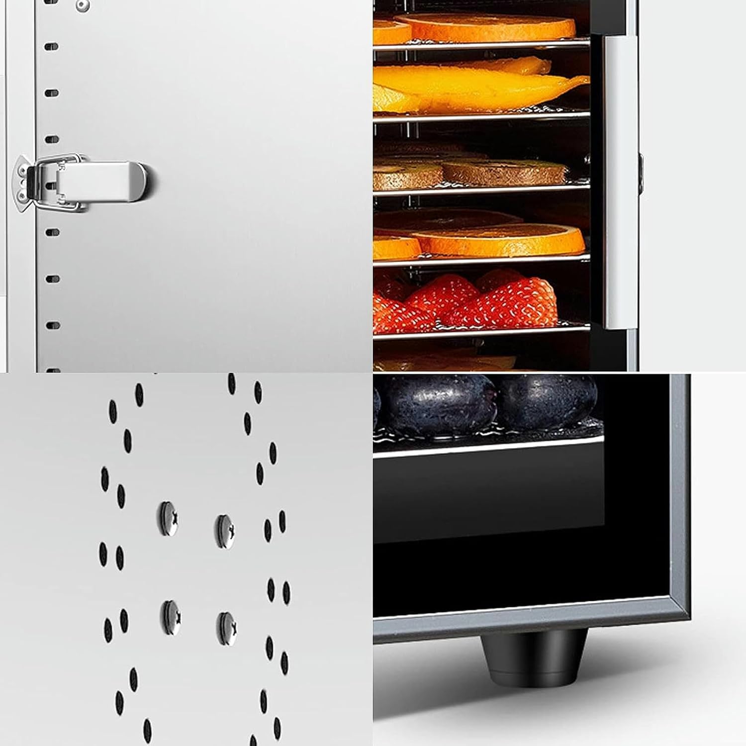 Food Dehydrator Machine - Easy Setup, Digital Adjustable Timer, Temperature Control | Keep Warm Function | Dryer for Jerky, Herb, Meat, Beef, Fruit and To Dry Vegetables | Over Heat Protection