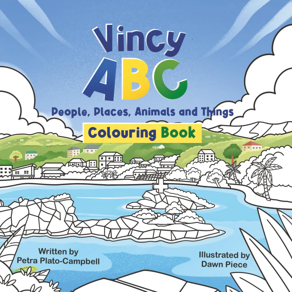 Vincy ABC People, Places, Animals and Things Colouring Book