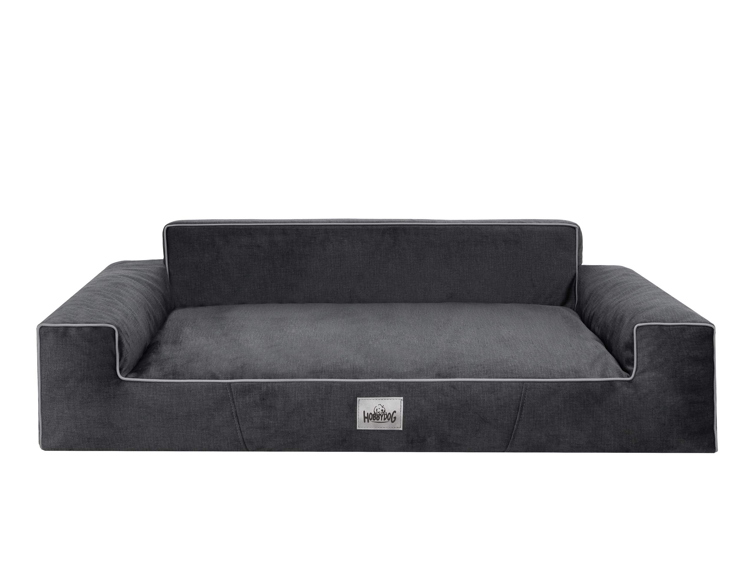 Cuccia per Cani - Letto Con Rivestimento in Cordura Rimovibile (Lavabile a 30°) - Taglia Piccola e Grande - Coccolosa - 78 x 53 cm - Nero Fancy