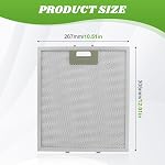 3pcs W10169961A 5 Layer Extractor Fan Silver Range Hood Filter, Aluminum Mesh Hood Grease Filter 10.5 x 12 Inch Fit for Whirlpool, Kitchen Aid, Range Hoods