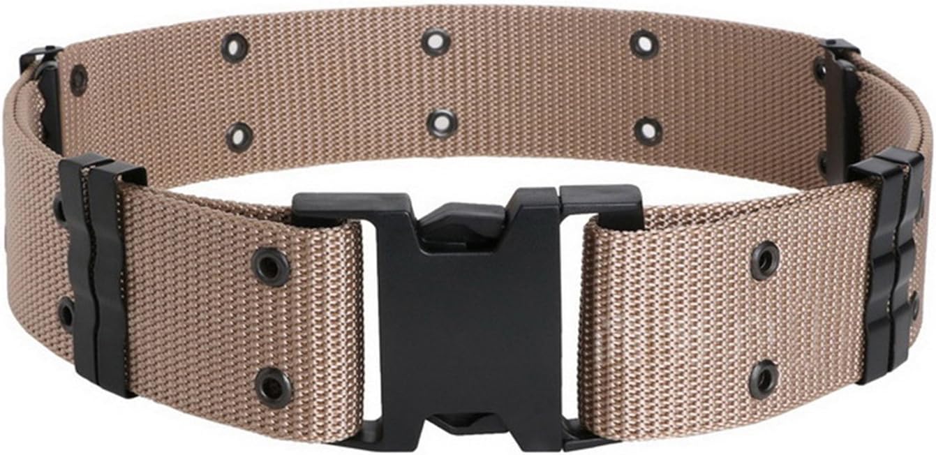Terrernce Tactical Duty Belt, Adjustable EDC Combat Gear Utility Belt - Heavy Duty Elite Law Enforcement Gear (Brown)