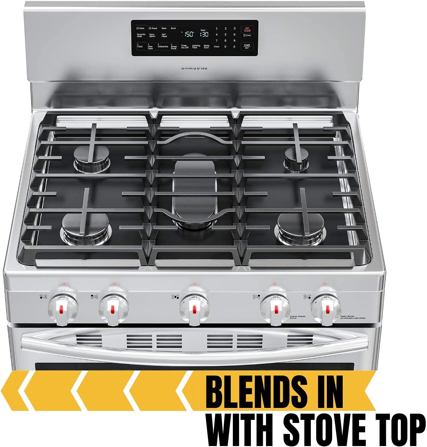 Skywin Reusable Gas Range Protectors - Non Stick Stove Protector for Gas Range - Washable Liner for Samsung Gas Range : Appliances
