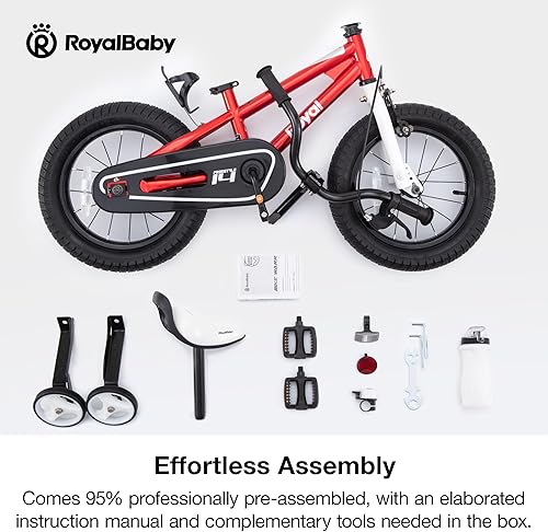Miniatura 8 de RoyalBaby Kids Bike Freestyle Classic & EZ Balance Pedal Switchable Bicycle, 12 14 16 18 Inch, 3-10 Years Toddler to Big Kids