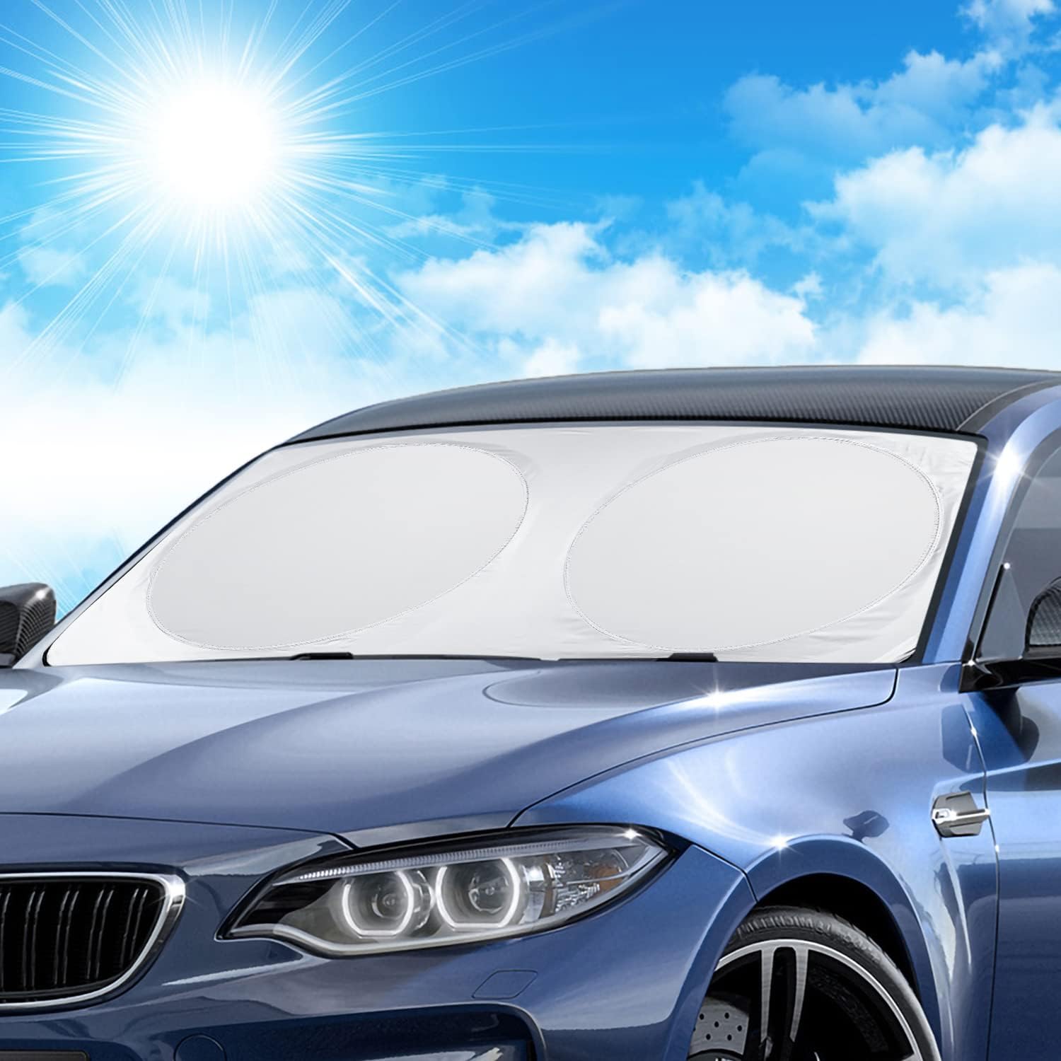 LEWONPO Car Windshield Sunshade, Car Front Windshield Sun Shade