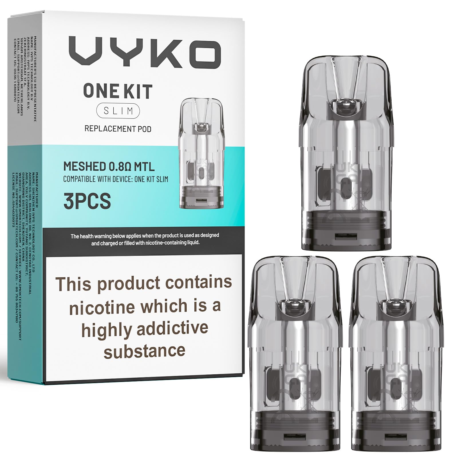 1 ohm vape pod Ohm Vape Ohm AIO Pod Vape System Kit 3ml main image 1