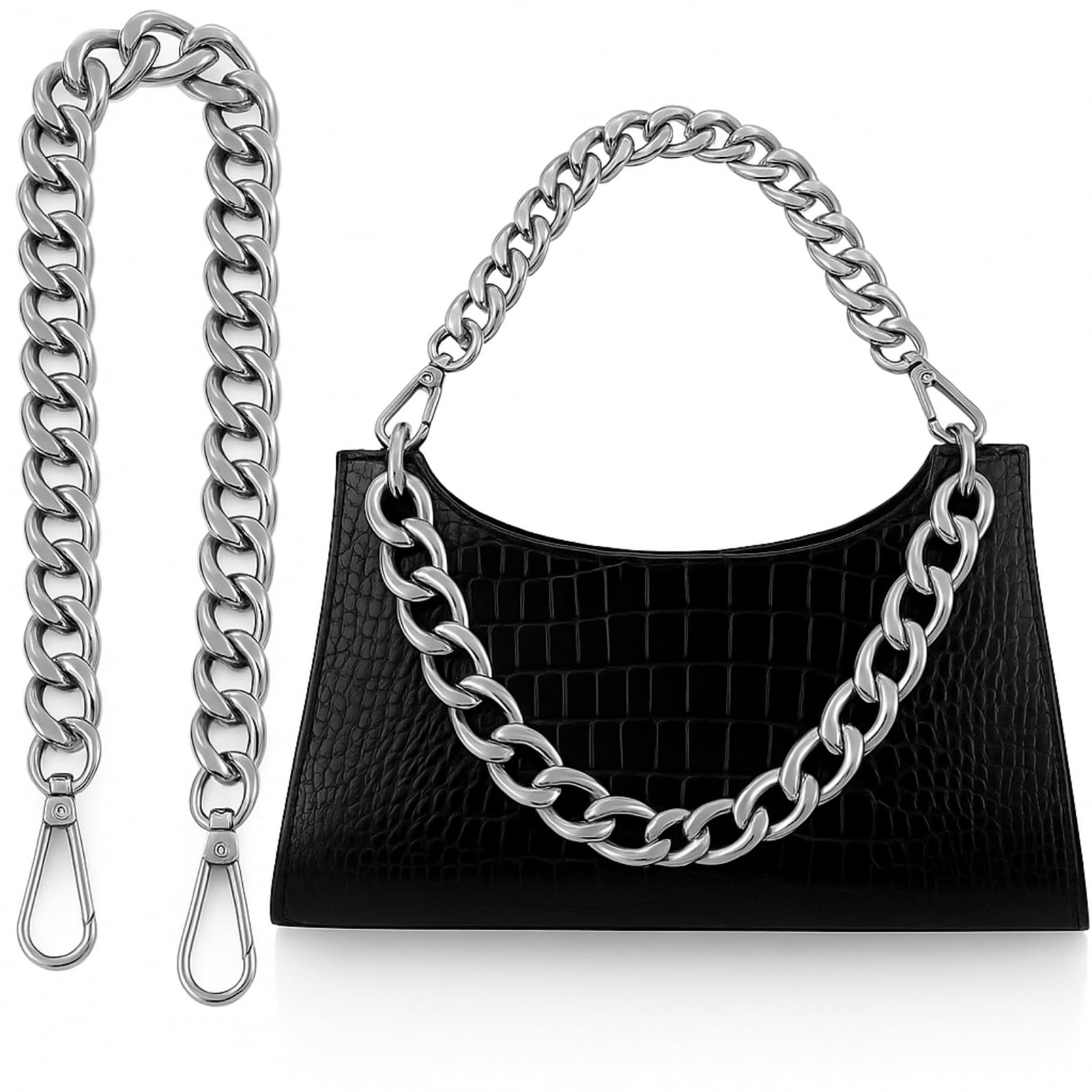 Amazon.com: Syhood DIY Chunky Aluminum Purse Handle Bag Chain 18