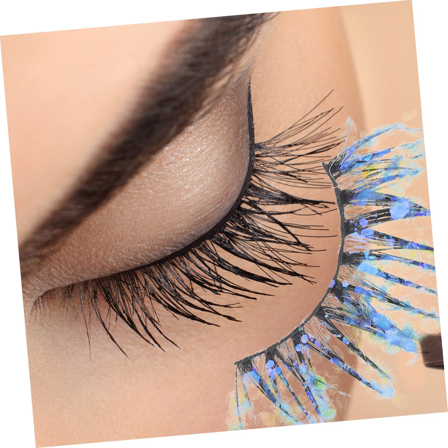 Healeved Lot De 5 Faux À Paillettes Pour Maquillage 4 Paires X 5
