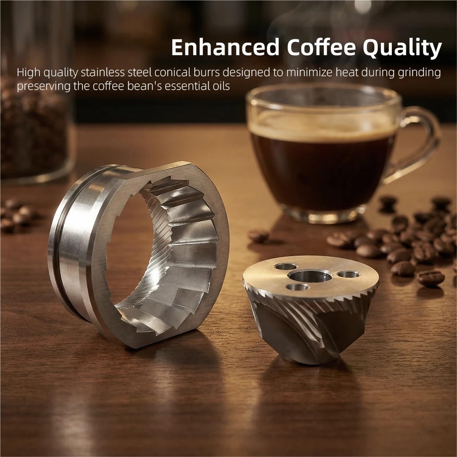Kompatibel for Jura-Schleiffräser | 4,8 cm Ersatzmahlwerk for Kaffeezubehör