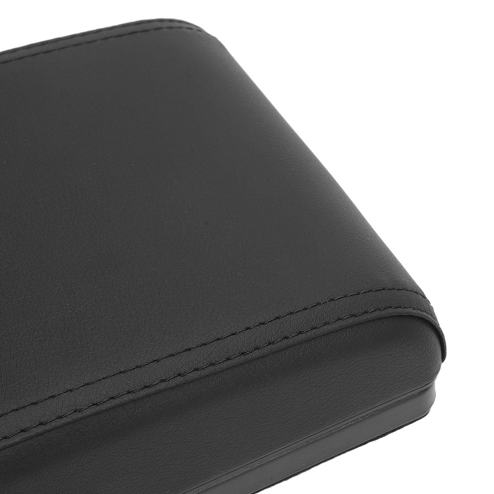 Copri Bracciolo Console Centrale con Porta di Ricarica USB, Portabicchieri, Lunghezza Regolabile, Morbida Pelle PU, Imbottitura in Memory Foam per Auto SUV Camion Furgone (Nera)