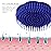 Segbeauty Palm Brush Hair, 4Pcs Scalp Massage Shampoo Brushes, Hair Brushes Men Beard Comb, Shampoo Deep Cleaning Scalp Scrubber for Washing Hair Pet Shower Grooming Travel Salon Barber Stylist Blue