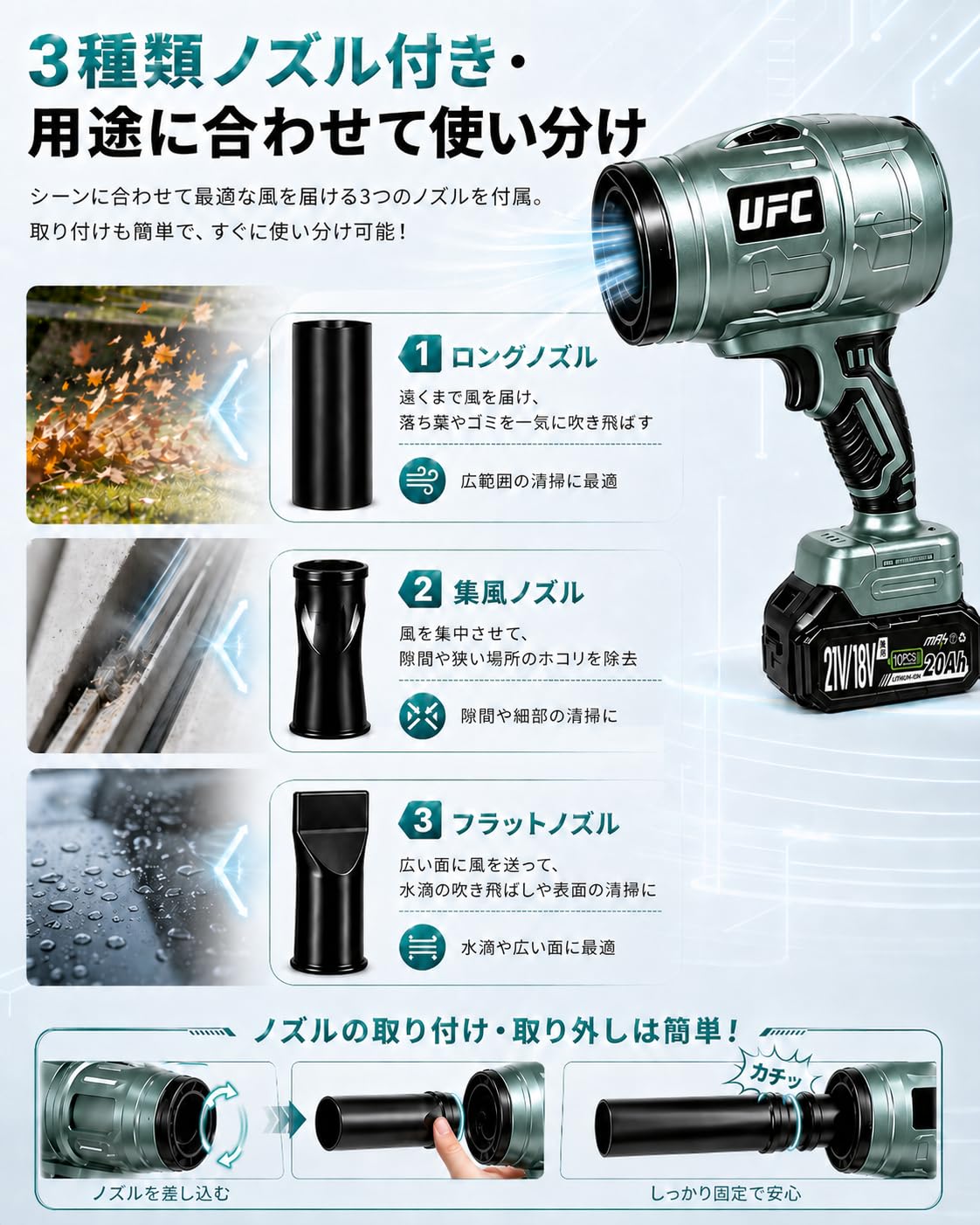 Amazon.co.jp: ブロワー 洗車 強力 ぶろあー 【2026新登場・2600g超強