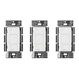 Caseta Original Smart Dimmer Switch &lpar;Lutron Smart Hub Required&rpar;&comma; for LED Lights&comma; 150 Watt&comma; Single-Pole&sol;3-Way&comma; No Neutral Required&comma; PD-6WCL-WH-3-A&comma; White&comma; 3 Pack