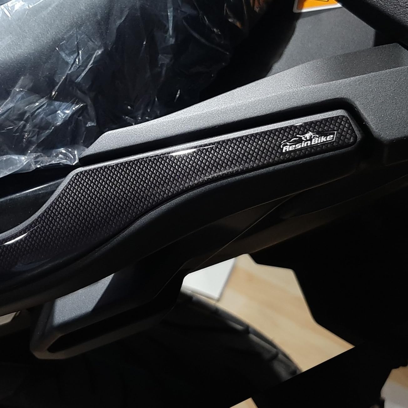 Resin Bike Motorcycle 3D Stickers Compatible with Kawasaki Versys 1000 2017-2020. Handles Protection with Top Box from Bumps and Scratches. Resin Stickers - Made in Italy