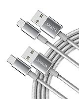 Vista 8 de Anker Cable [2 unidades, 10 pies], cable USB A a USB C para iPhone serie 17, Samsung Galaxy S10 S10+, LG V30, Beats Fit Pro y más (negro)
