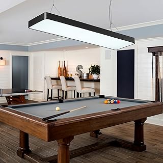 LED Billiard & Pool Table Light Hanging Light Over Pool Table for for 7'-8' Billiard Table,50W, Remote Control, Dimmable, Color Temperature Adjustable