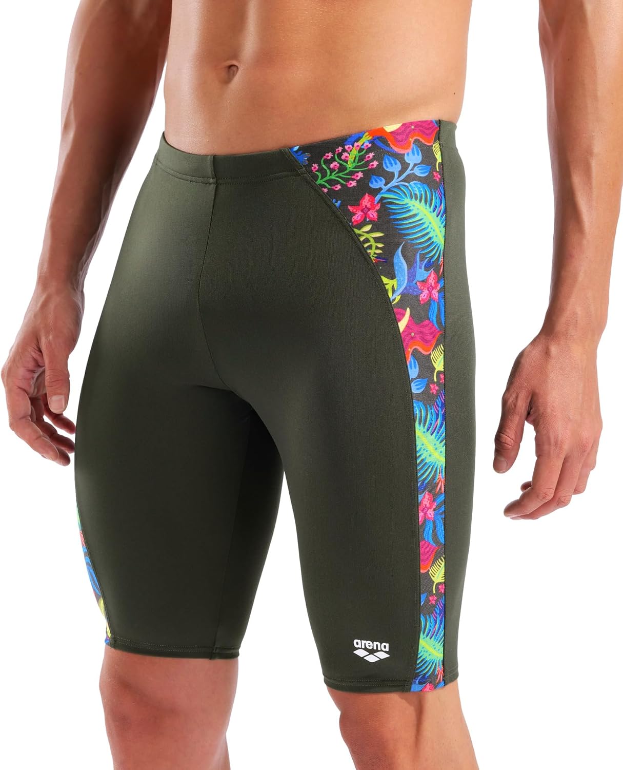 Arena Men's Performance Summer Blossom Collection Picture Swim Jammer Training Bathing Suit