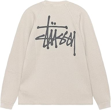 S STUSSY(ステューシー) ラグラン サーマル 長袖 クルー 見た Amazon
