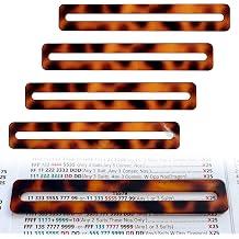4 Pcs Tortoise Shell Mahjong line Readers Tortoise Shell Acrylic Line Finder Guaide Mahjong Gifts for Tile Game Beginners & ExpertsBrown