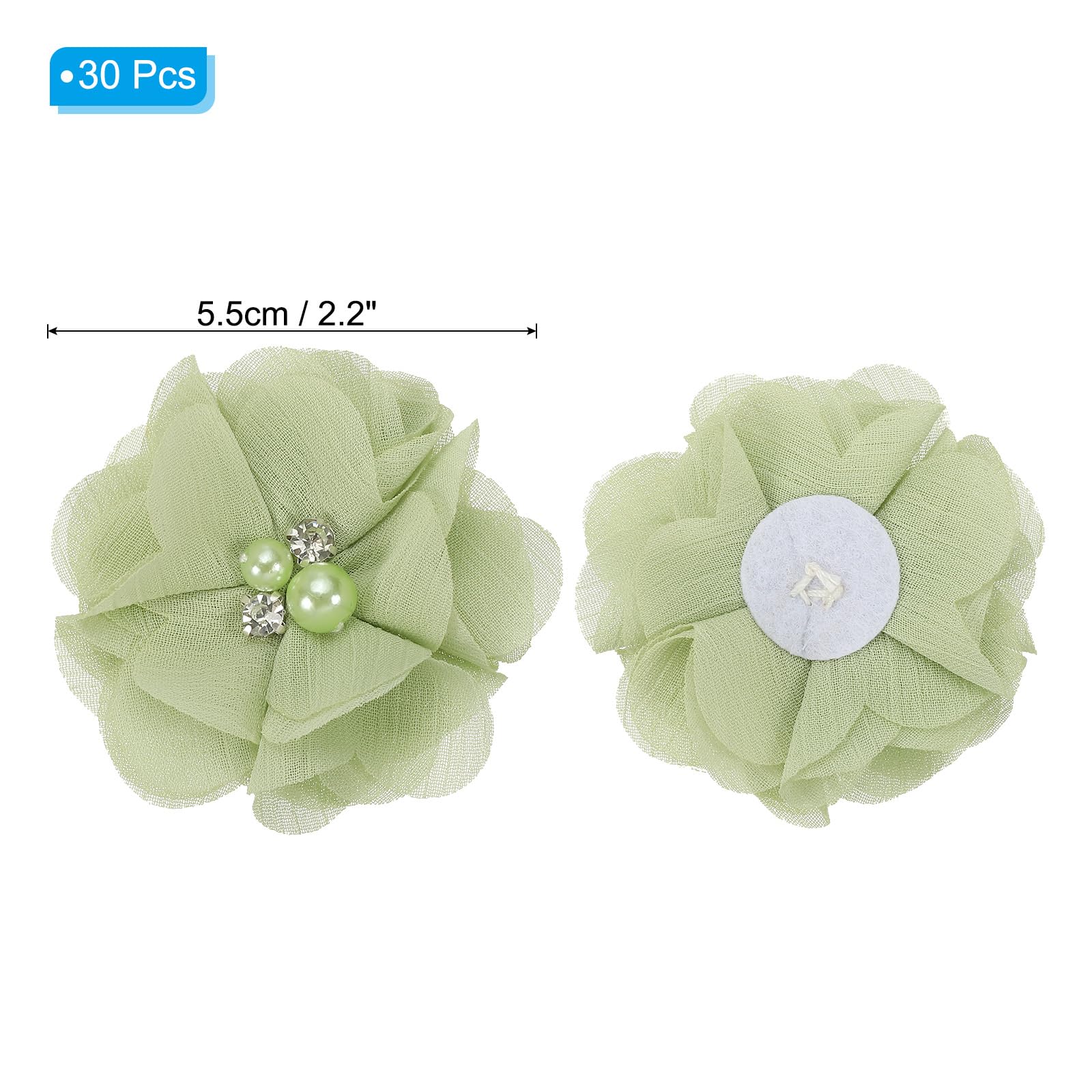 PATIKIL 2" Chiffon Flowers - Image 2