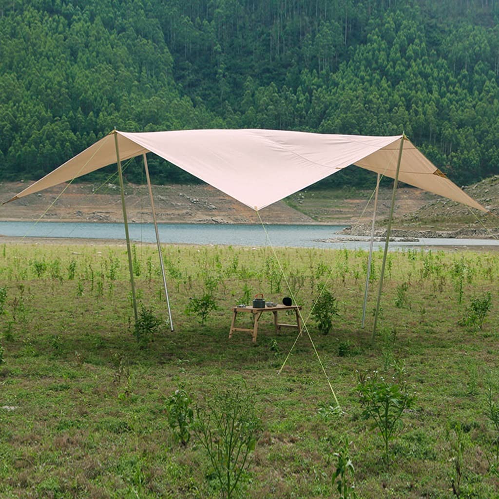 Telo per tenda da pioggia per amaca, telo da campeggio leggero e impermeabile per escursionismo in campeggio, riparo dal sole all'aperto, picnic, escursionismo, tende all'aperto