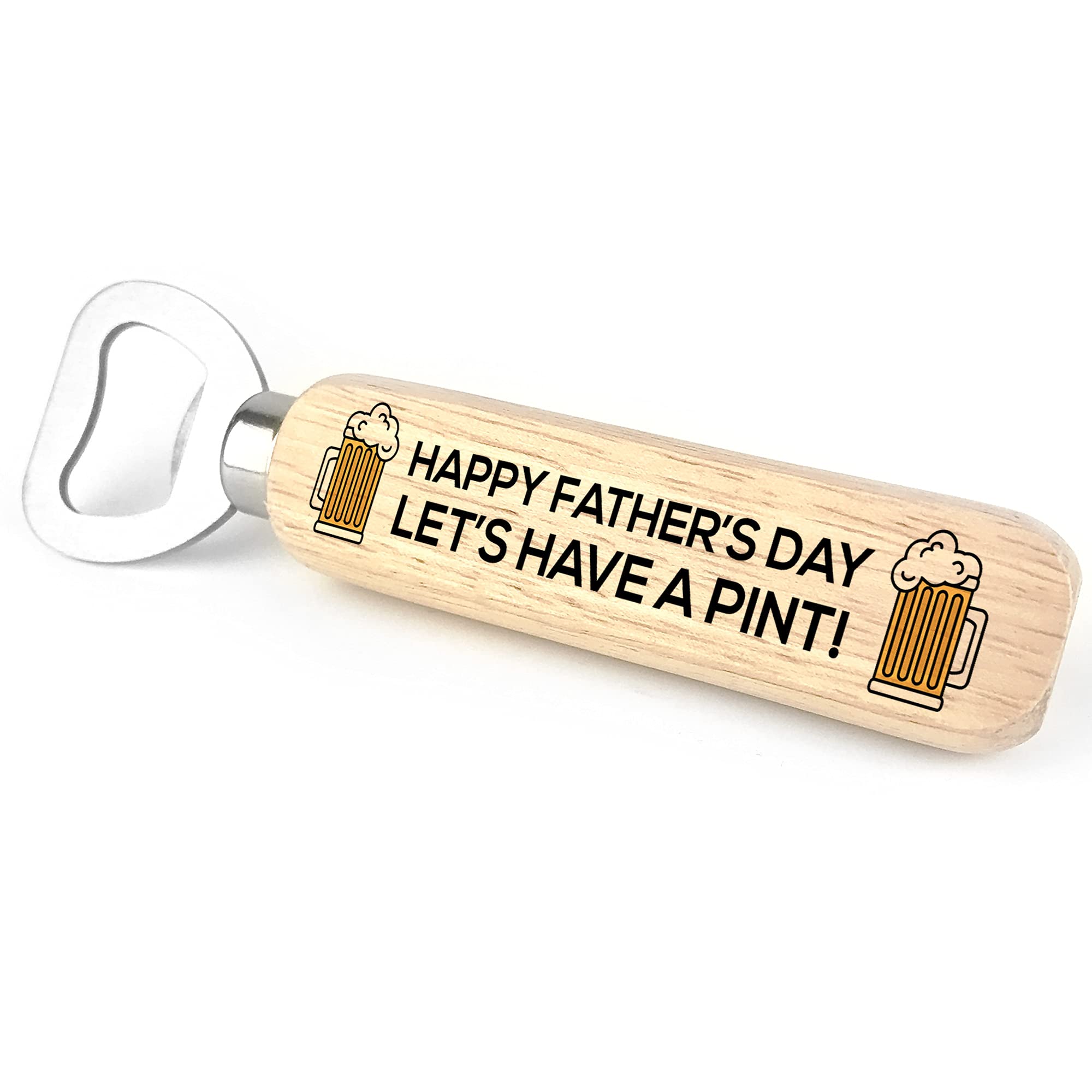 Red Ocean Funny Fathers Day Gift Wooden Bottle Opener Beer Gifts for Dad Novelty Gifts for Him