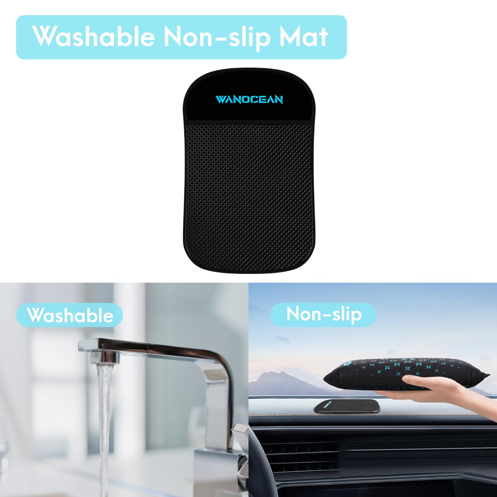 Deumidificatore Auto, Riutilizzabile Assorbi Umidità, Assorbi Umidità Armadio, Silica Gel Deumidificatore Armadio, Tappetino Antiscivolo, con Anti Appannamento e Condensa sui Ripostiglio (2 * 1KG)