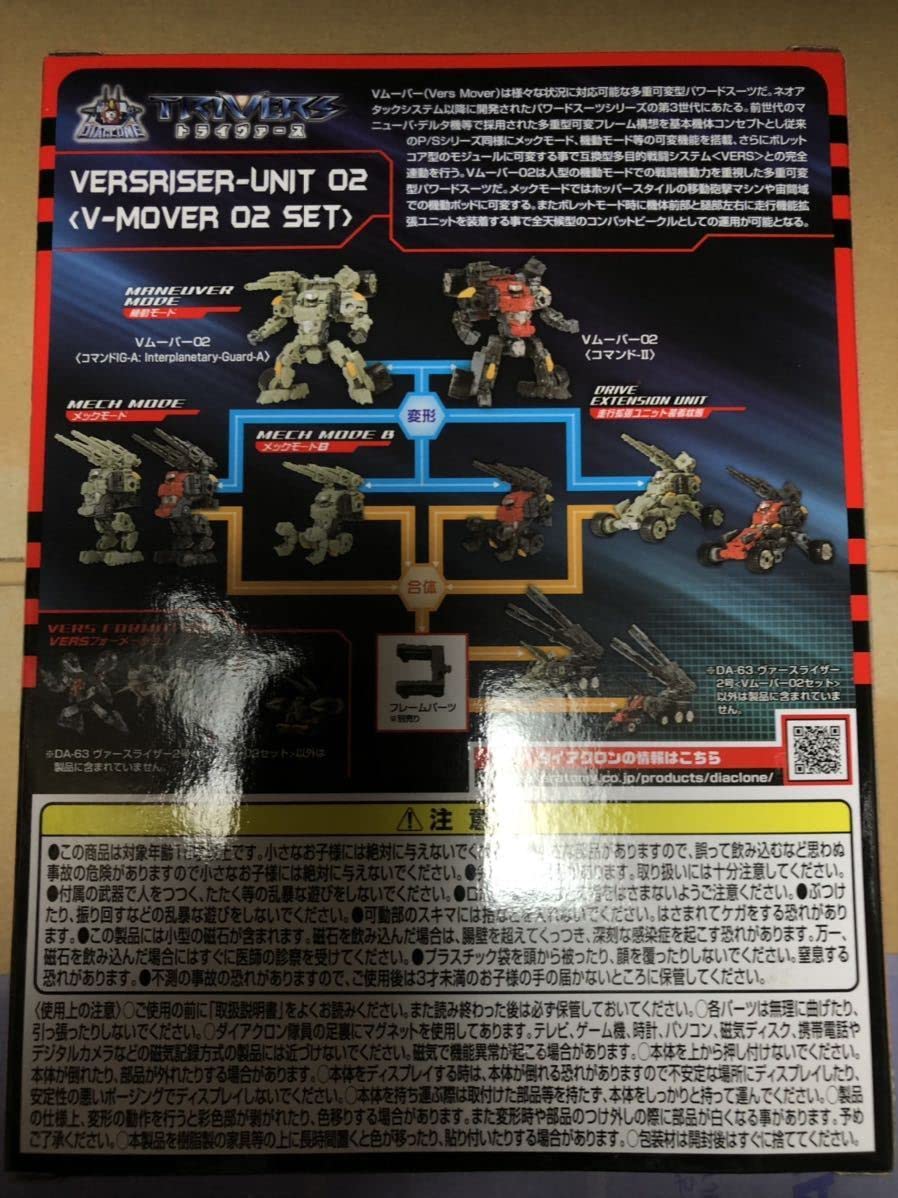 ダイアクロン DA-63 ヴァースライザー2号＜Vムーバー02セット＞ Amazon.co.jp: タカラトミー ダイアクロン DA-63 ヴァースライザー2号