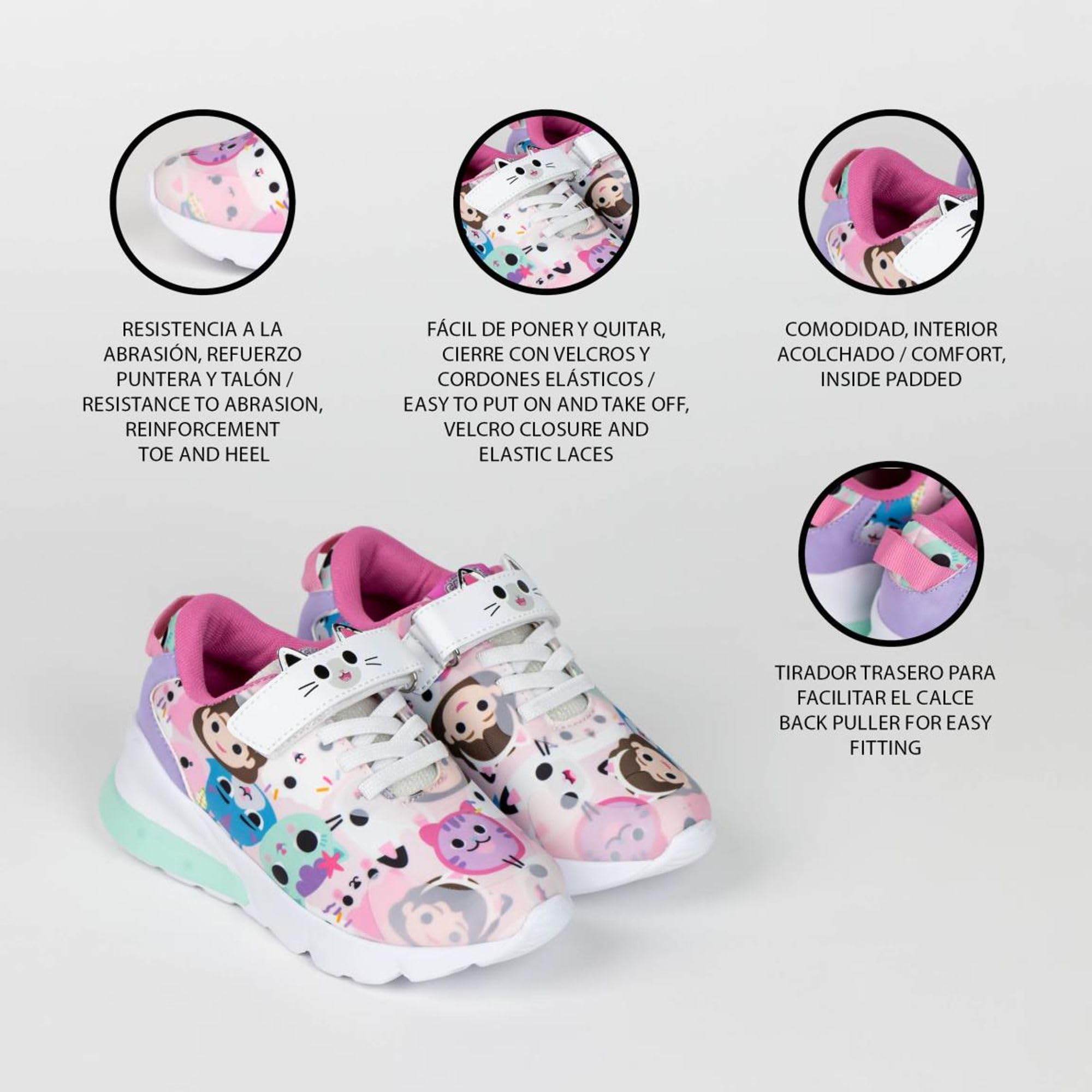 CERDÁ LIFE'S LITTLE MOMENTS Scarpe da Ginnastica Gabby's Dollhouse, Sneaker Bambine e Ragazze