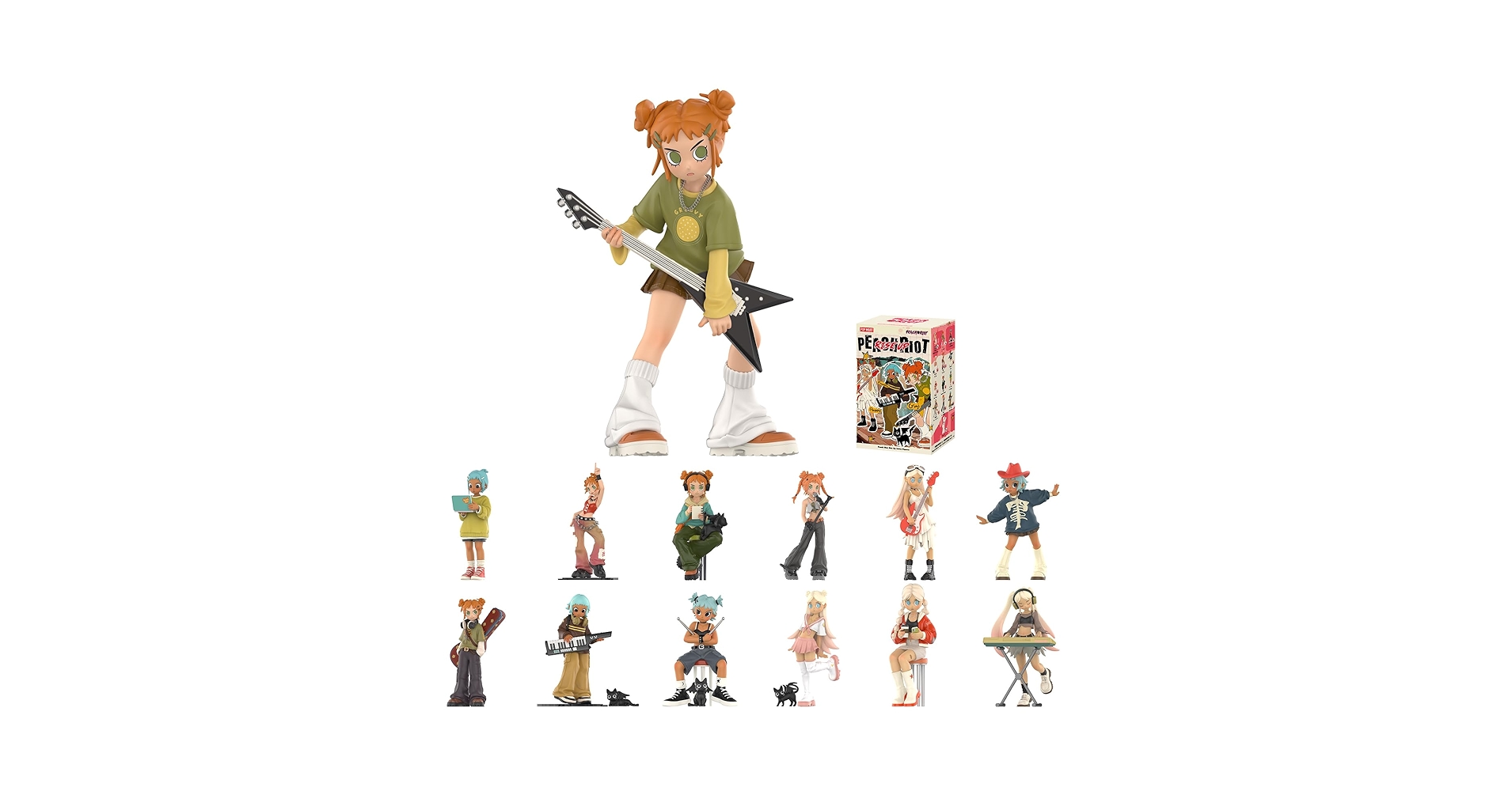 Amazon.com: POP MART Peach Riot Rise Up Series Figures