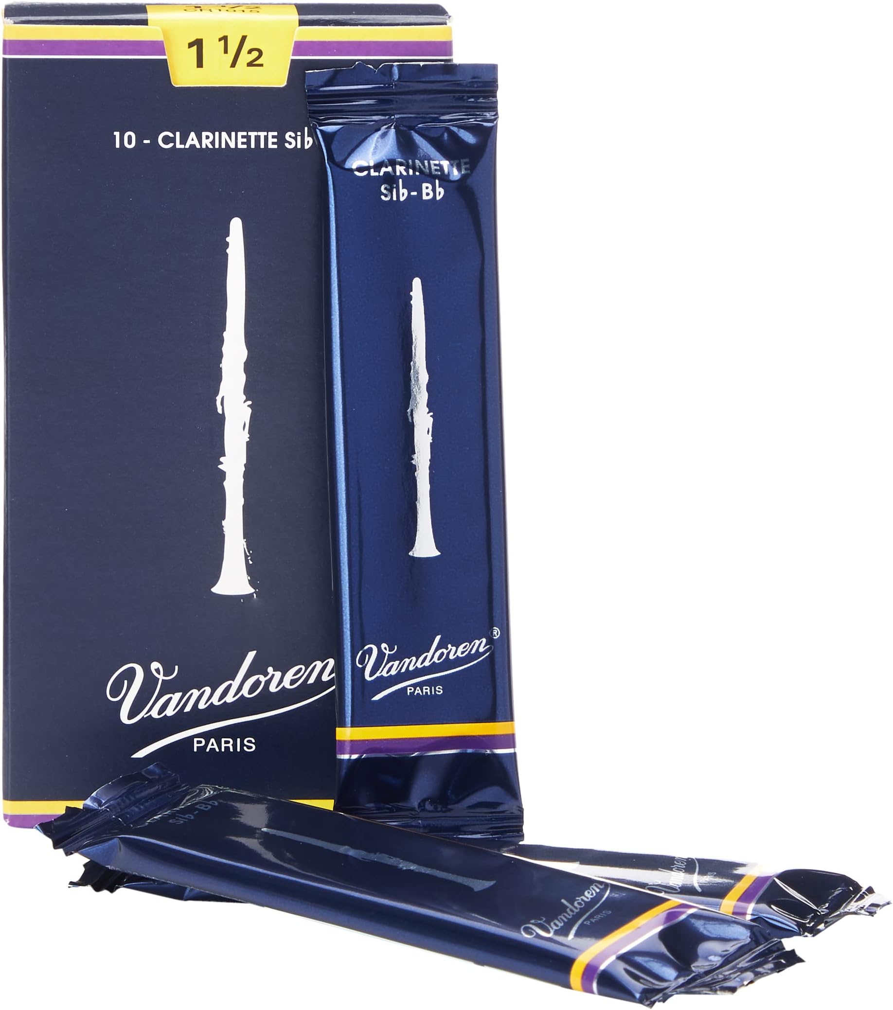 Vandoren CR1015 Traditional Bb Reeds (Strength 1.5) (Pack of