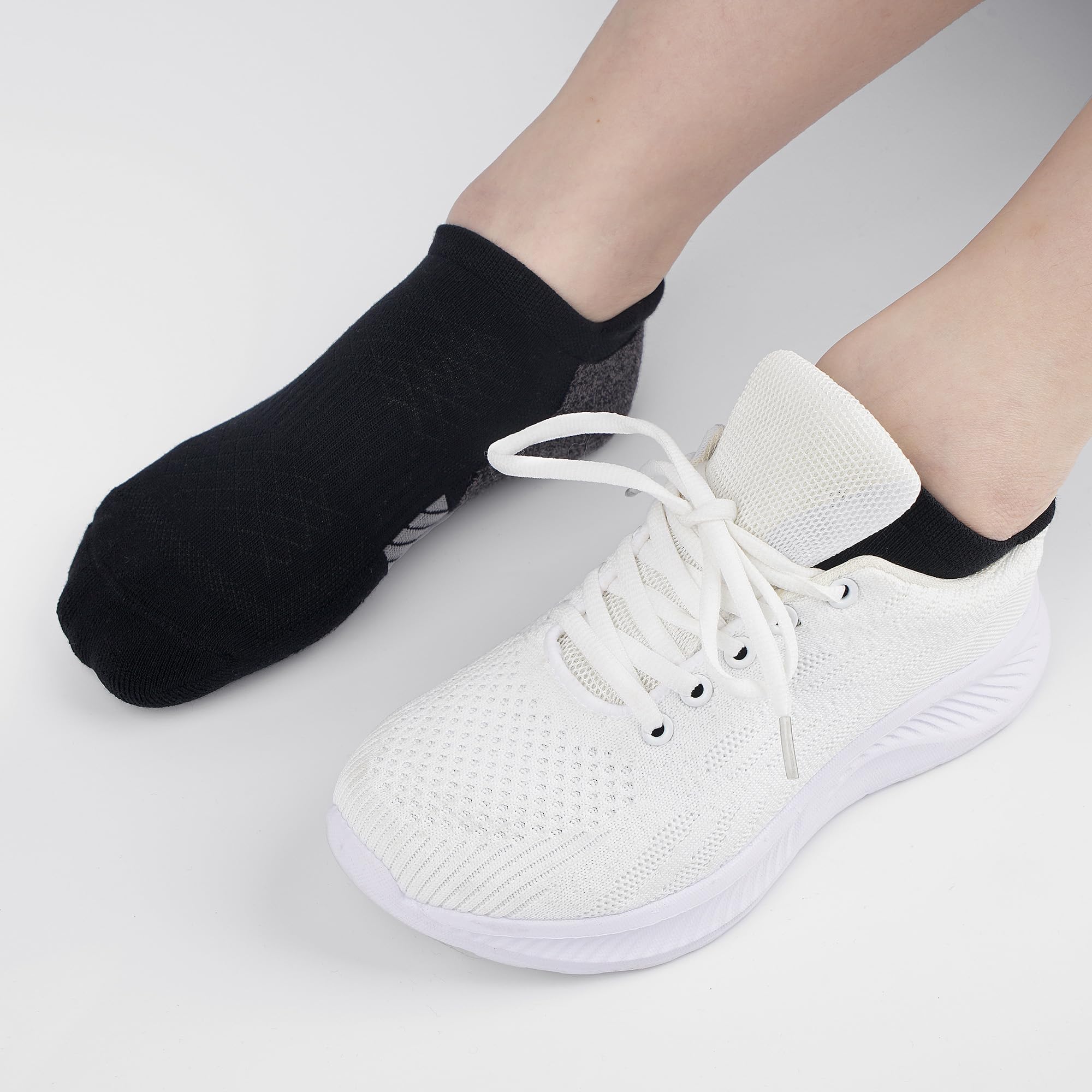 Calcetines tobilleros deportivos acolchados para mujer, 3 pares