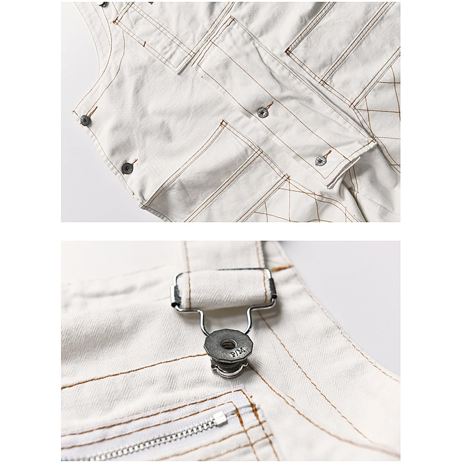 Cicilin Overalls für Herren, lockere Passform, Cargo-Overall mit mehreren Taschen, lockere Passform, Arbeitskleidung