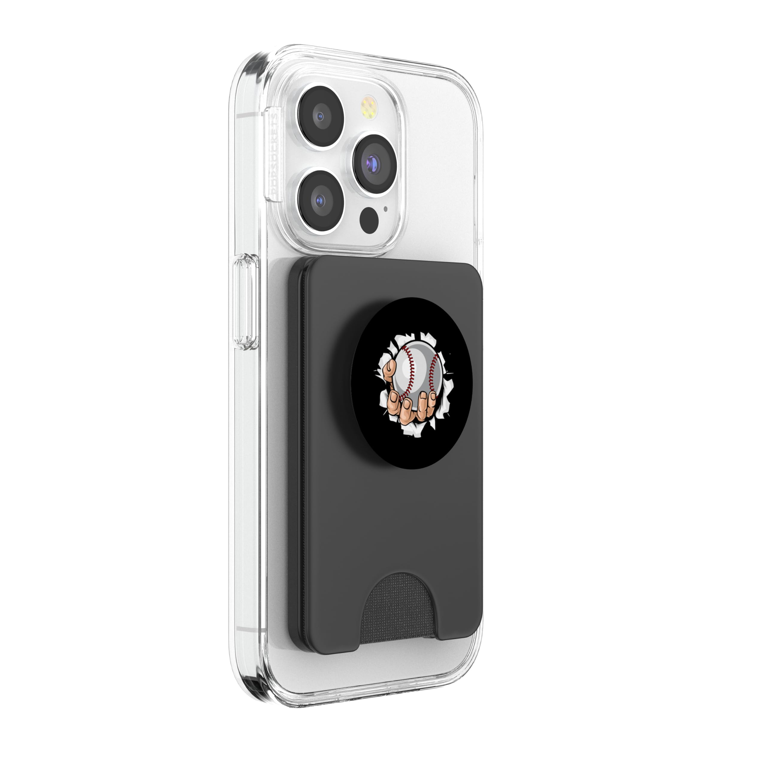 Take Me Out to The Ball Game Tee for Baseball Fans. PopSockets PopWallet for MagSafe, Black - Image 4