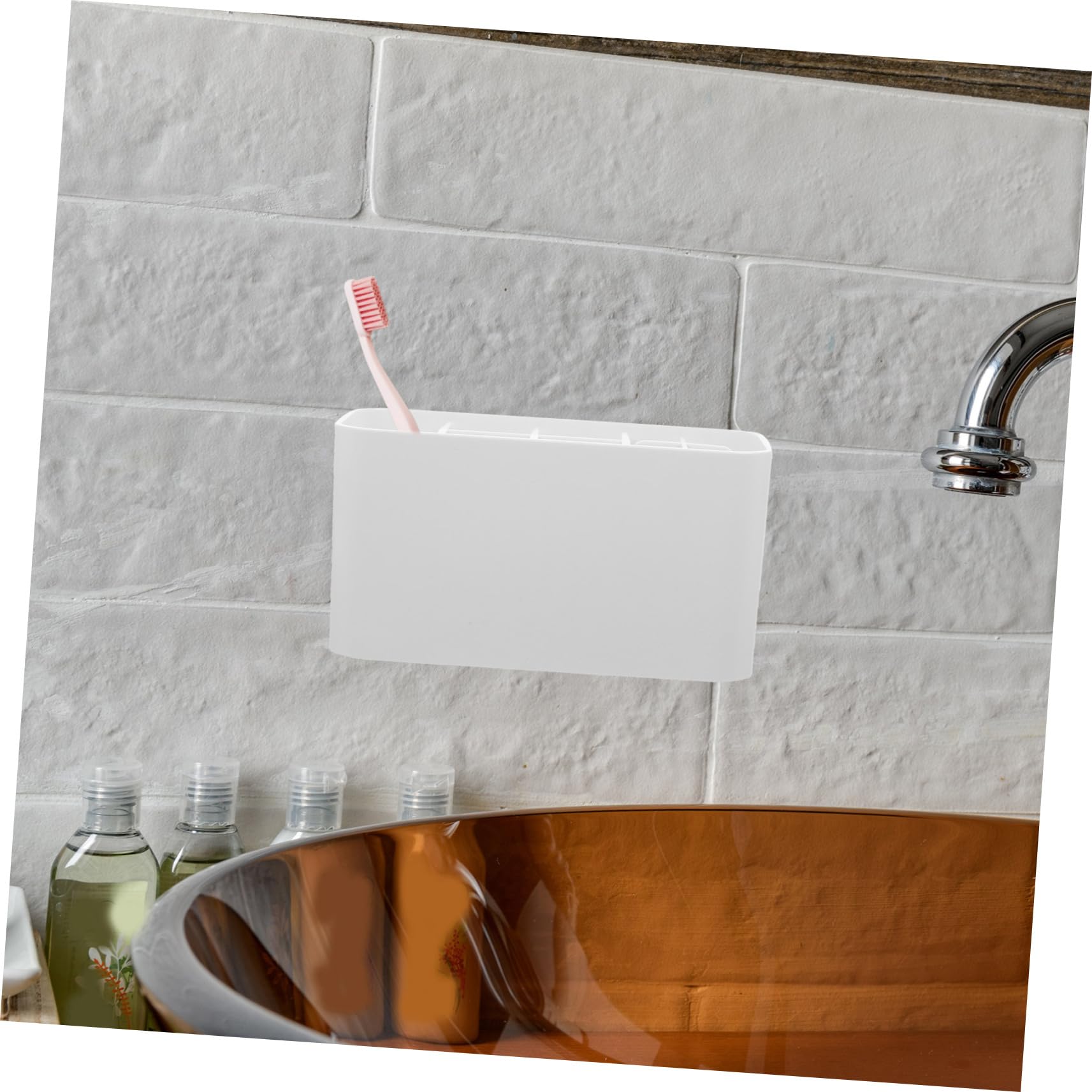 Alipis Scatola Scatola portaspazzolino elettrico storage box organizer per cosmetici porta spazzolini da parete per bagni custodia da bagno addominali