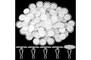 80 Pack Self-Adhesive Ceiling Hooks for Damage-Free Hanging