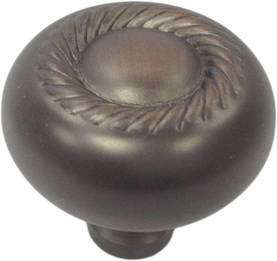 Urbanest Rowland Round Cabinet Hardware Knob 10 Pack (Oil Rubbed Bronze)