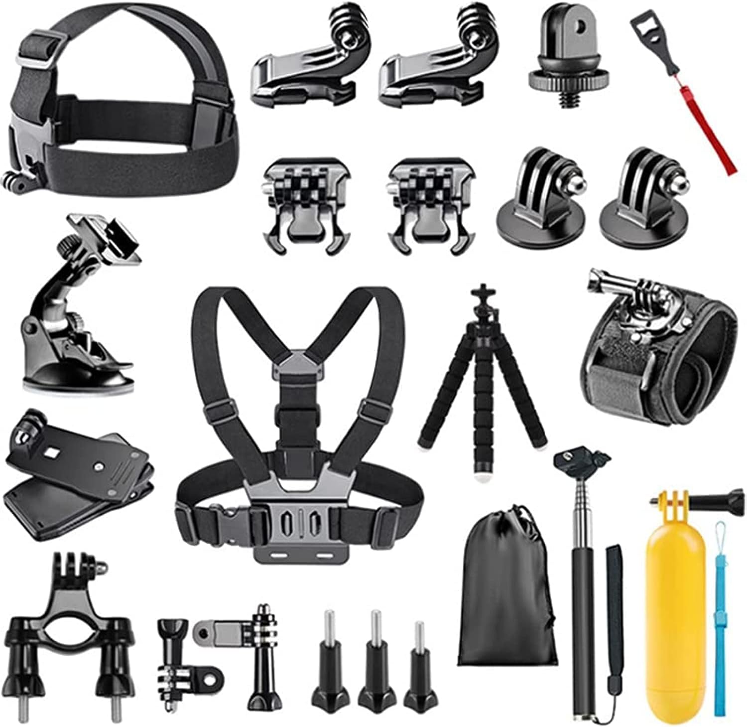 Taler 23 in 1 Action Camera Accessory Kit Compatible with GoPro Hero11/10/9/8/7/6/5/4, GoPro Max, GoPro Fusion, Insta360, DJI Osmo Action/Action 2, AKASO, and more