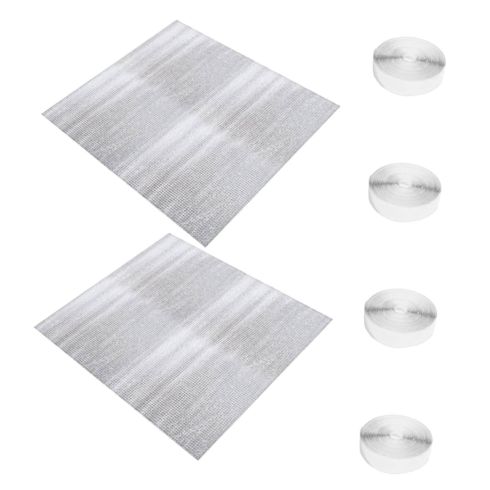 Angoily 2sets Copertura Isolante per Ventola Soffitta Barriera Termica per Isolamento Soffitta Adatta Prese d Aria Sottotetto per Uso Domestico Argento