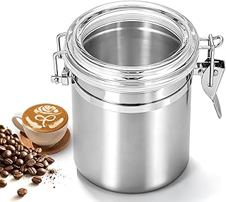 700ml Kaffeedose Edelstahl, Luftdichte Kaffeebehälter Mit Messlöffel, Kaffeedosen Set Mit Kalenderrad, Kaffeebohnen Behälter Aus Edelstahl Für Kaffeebohnen/Pulver/Tee/Nüsse/Kakao