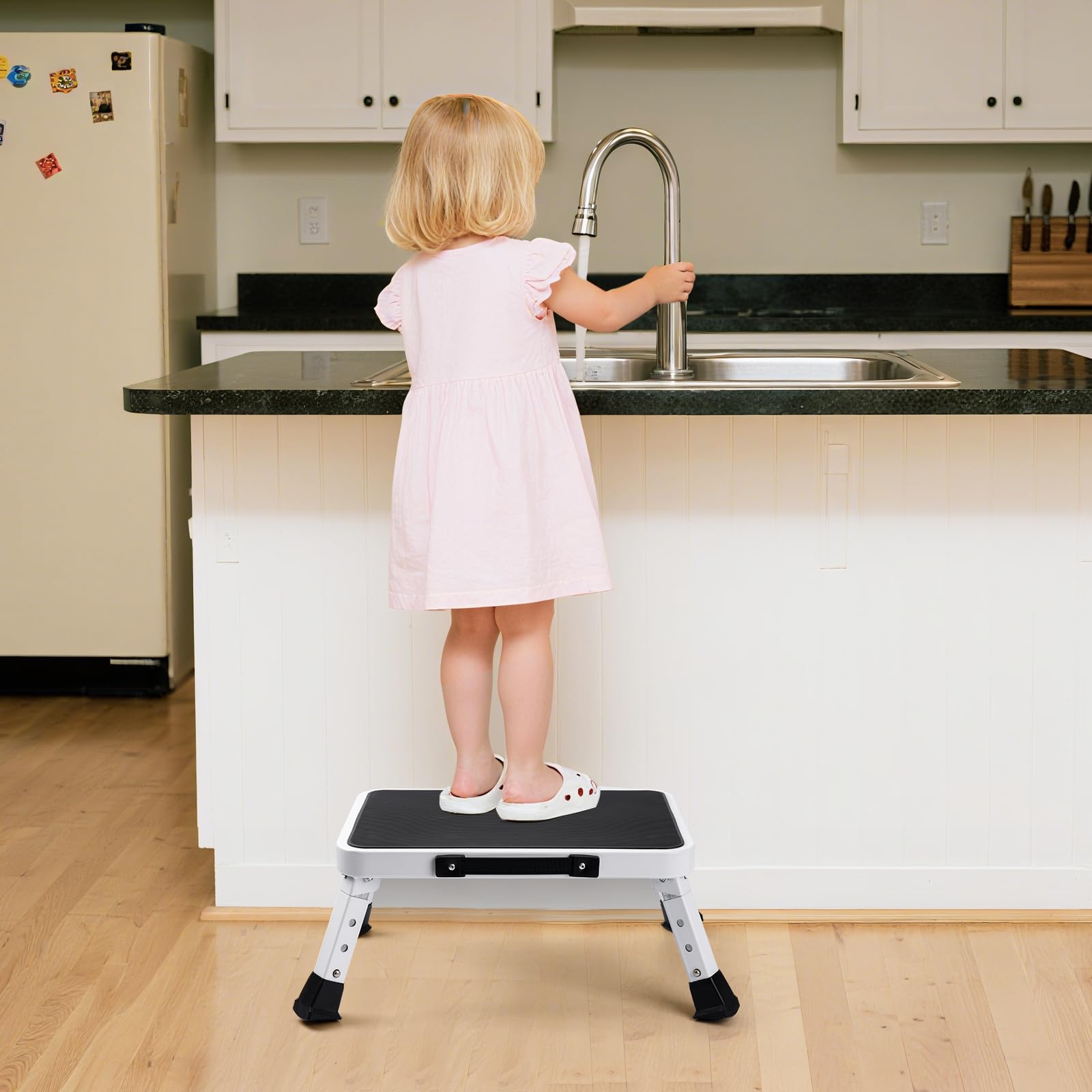 Taburete Plegable Portátil Cocina, Banco Plegable para Hogar y Oficina