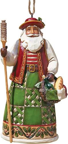 Miniatura 28 de Jim Shore Heartwood Creek – Figura decorativa de Enesco Navidad de Papá Noel alemán 4.75 pulgadas