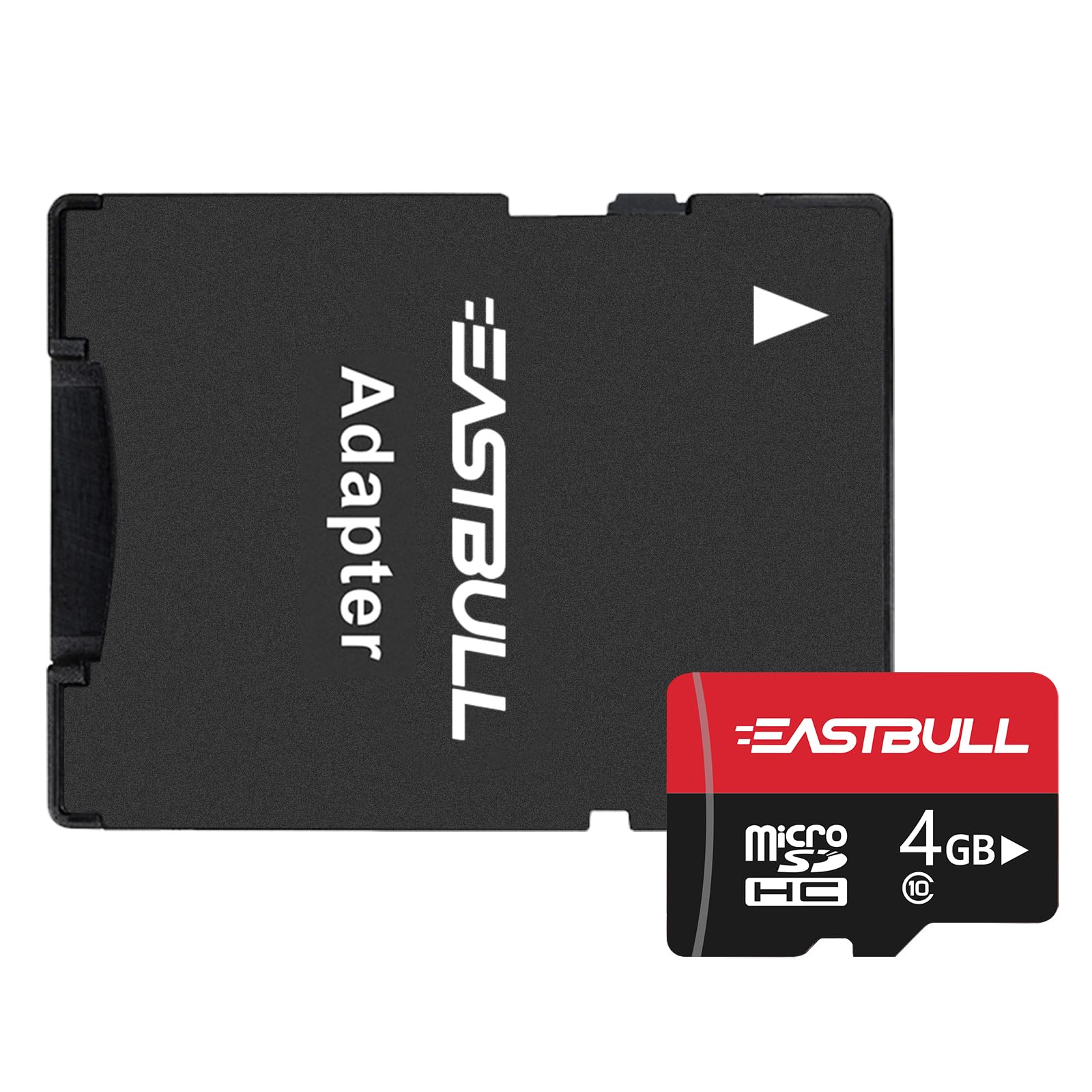 EASTBULL 4GB 10er Pack Micro SD Karten, 4GB SD Karten Pack Full HD Video 90MB/s UHS-I U1 Micro SDHC Klasse 10 für Überwachungs-Sicherheitskamera (10 Einheiten und 2 Adapter)