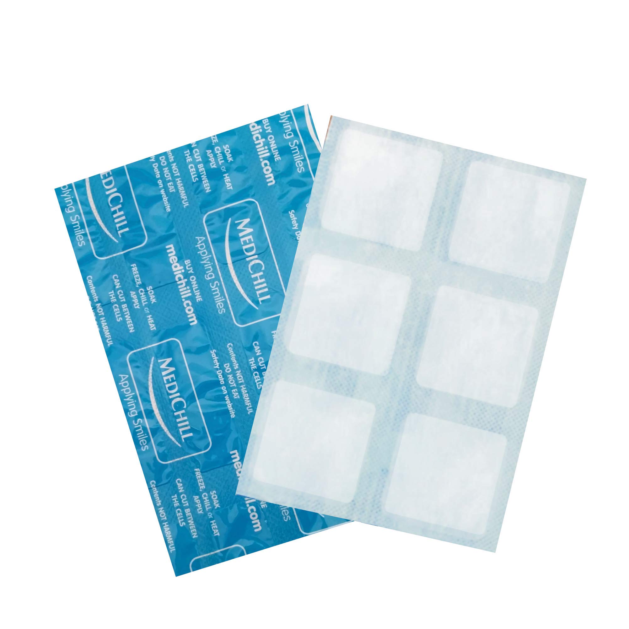 Medichill Cool Cubes for Children (Commercial Pack of 100 Ice Packs/Sheets) - Cold Therapy for Swelling, Bruises, Sprains, Inflammation